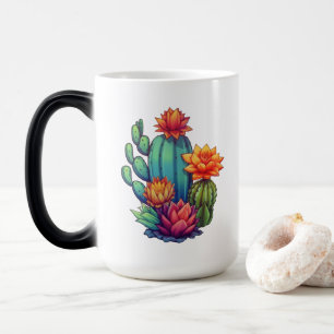 Pretty Blooming Cactus Color Morph Mug