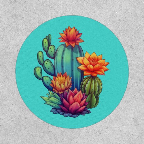 Pretty Blooming Cactus Patch