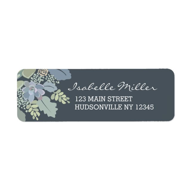 Pretty Blooms Vintage Garden Wedding Labels (Front)