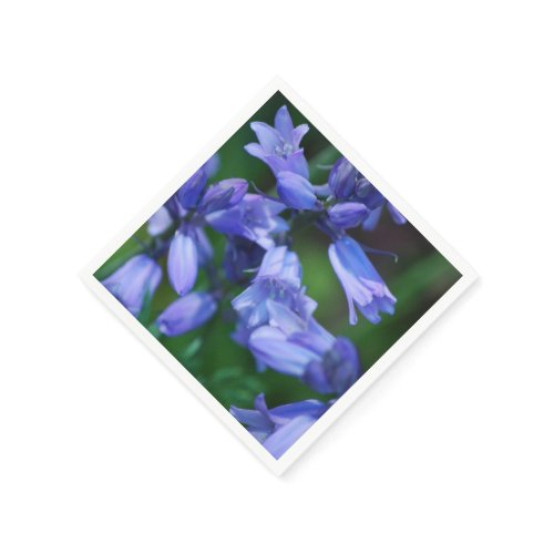 Pretty Blue Bell Flowers Paper Napkins