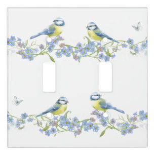 “Pretty Blue Birds” Light Switch Cover