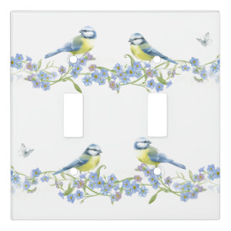 “Pretty Blue Birds”  Light Switch Cover