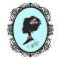 pretty blue cameo