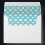 Pretty Blue Daisies Floral Pattern Envelope<br><div class="desc">Beautiful daisies pattern perfect for birthday parties,  baby showers,  personal stationery and more!</div>