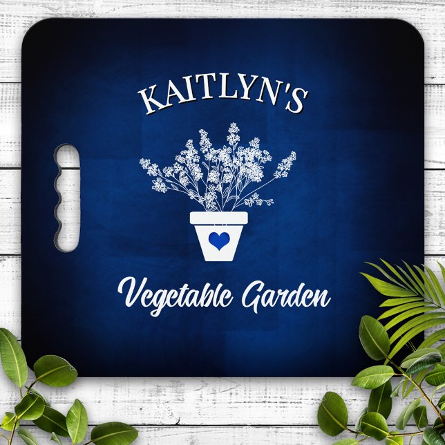 Pretty Blue & Floral Garden Knee Cushion (Creator Uploaded)