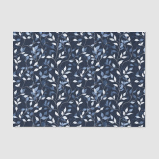 Pretty Blue Florals Decoupage Tissue Paper