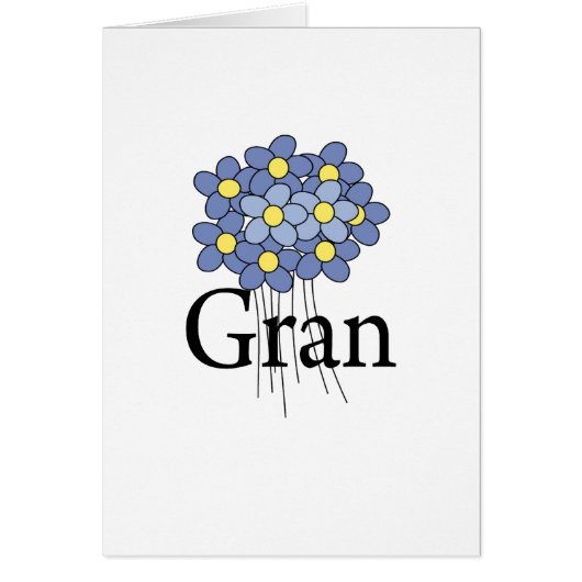 Pretty Blue Flower Gran T-shirt (Front)