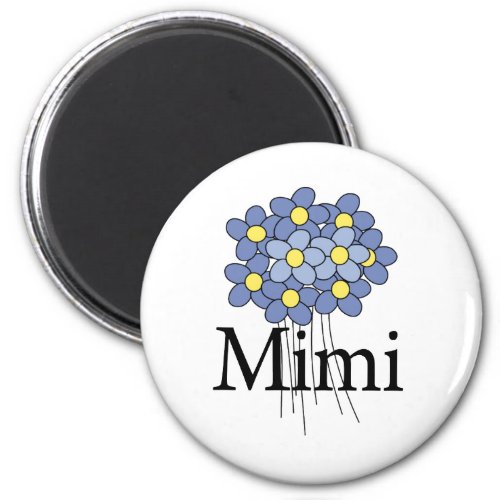 Pretty Blue Flower Mimi T_shirt Magnet