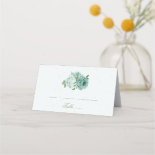 pretty blue flowers green leaves botanical place c card