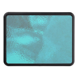 Pretty Blue Glass Design Tow Hitch Cover