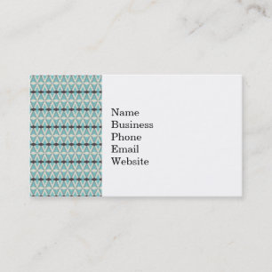 Pretty Blue Gray Aztec Weaving Pattern Gifts Business Card