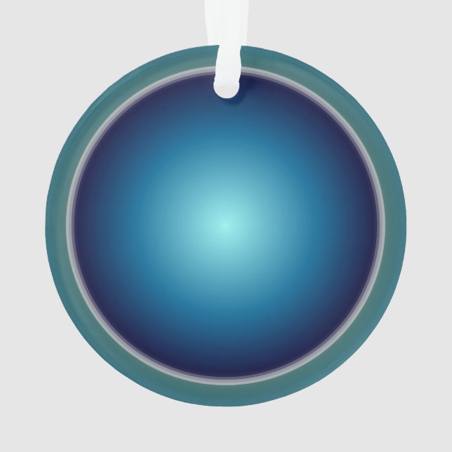 Pretty Blue/Green > Christmas Ornament (Back)