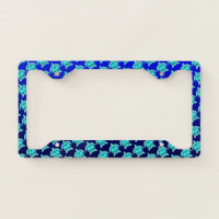 Pretty Blue green turquoise teal turtles pattern