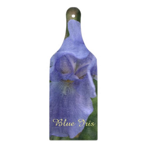 Pretty Blue Iris Floral Cutting Board