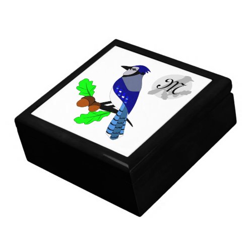 Pretty Blue Jay Bird Gift Box