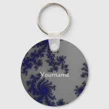 Pretty blue Keychain with yourname