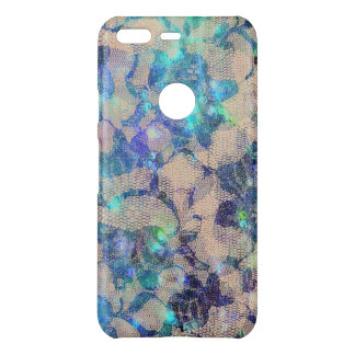 Pretty Blue Lace Roses Uncommon Google Pixel Case