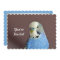 Pretty Blue Parakeet Photo Birthday Invitation