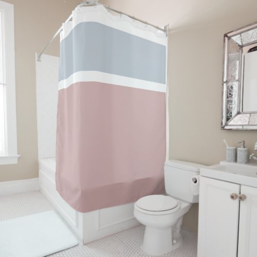 Pretty Blue Pink Shower Curtain