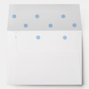 Pretty Blue Polka Dots Envelope