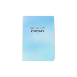 Pretty Blue Skies Passport Holder