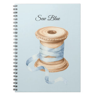Pretty Blue Thread Sewing Notebook