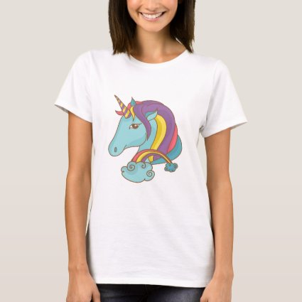 Pretty Blue Unicorn T-Shirt
