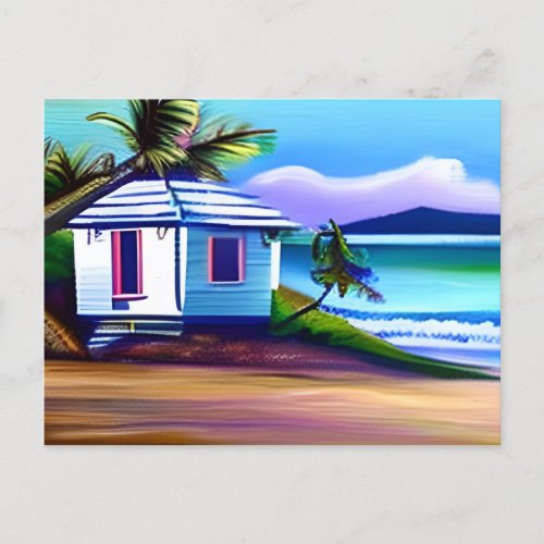 Pretty Blue Water  Ocean Art  Postcard