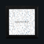 Pretty Blue White Flowers  Gift Box<br><div class="desc">Pretty Blue White Flowers</div>