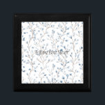 Pretty Blue White Flowers  Gift Box<br><div class="desc">Pretty Blue White Flowers</div>