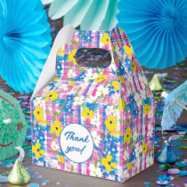 Pretty Blue Yellow and Pink All Occasion  Favor Boxes