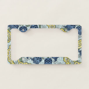 Pretty Bluebell Tapestry License Plate Frame
