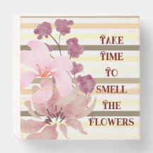 Pretty Blush Colored Floral Striped