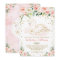 Pretty Blush Floral Swan Princess Girl Baby Shower