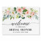 Pretty Blush Pink Botanical Bridal shower Welcome 