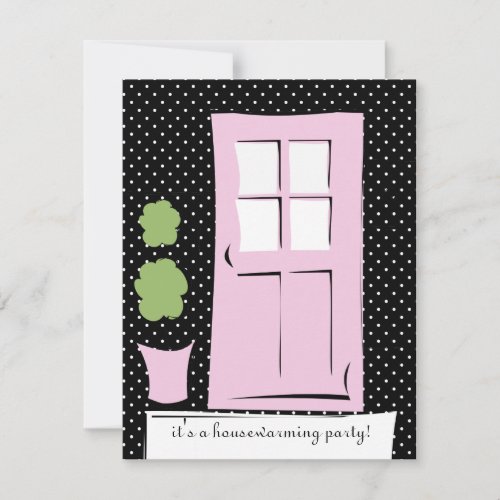 Pretty Blush Pink Door Personalized Invite