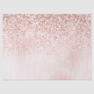 Pretty Blush Pink Glitter Watercolor Tissue Paper
