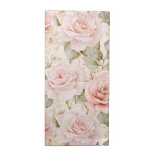 Pretty Blush Pink Roses Floral Bridal Shower Cloth Napkin
