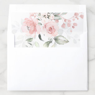 Pretty Blush Pink Sweetheart Roses Envelope Liner