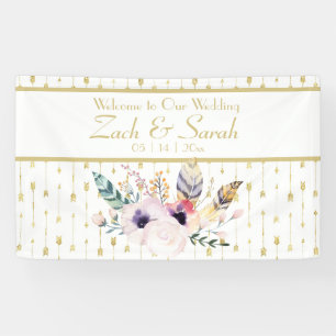 Pretty Boho Bouquet Wedding Banner