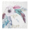 Pretty Boho Feathers Faux Glitter Bandana w/Name