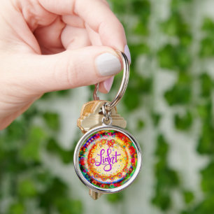 Pretty Boho Floral Inspiring Light Inspirivity Keychain