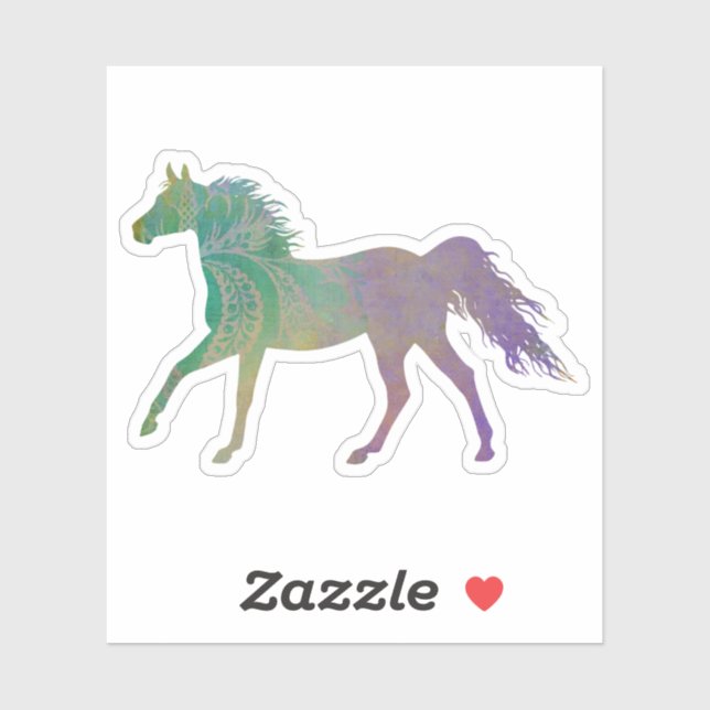 Pretty Boho Horse Sticker (Sheet)