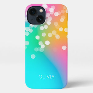 Pretty Bokeh Colorful Gradient iPhone 13 Case