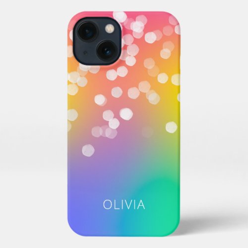 Pretty Bokeh Colorful Gradient iPhone Case