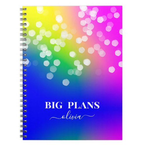 Pretty Bokeh Colorful Gradient Notebook