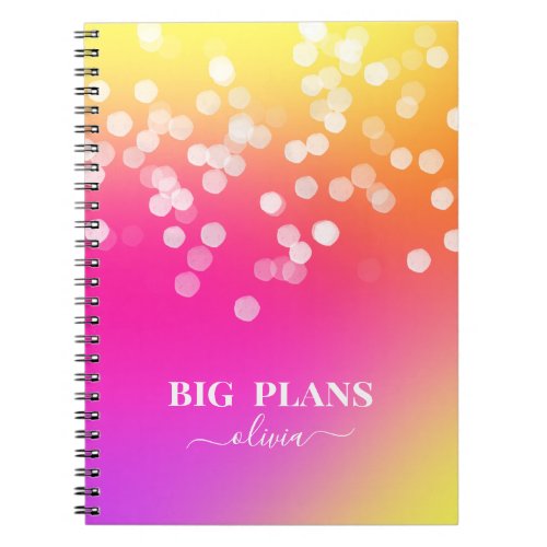 Pretty Bokeh Colorful Gradient Notebook