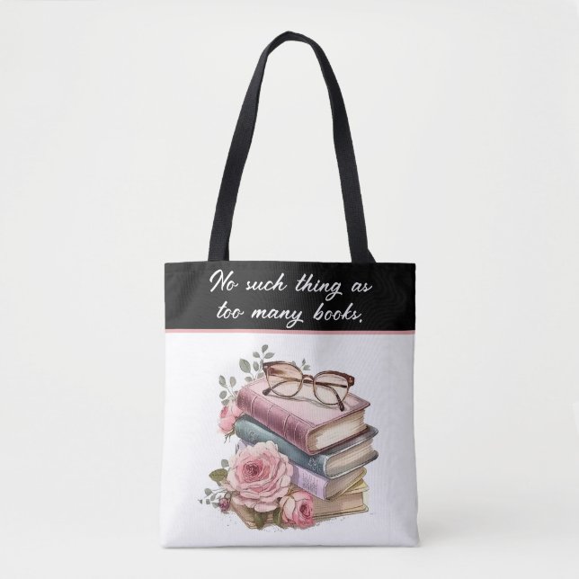 Pretty Books  Tote Bag (Front)