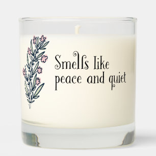 Pretty botanical modern fun saying for Mom or Dad Scented Candle