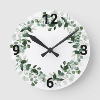 PRETTY BOTANICAL WALL CLOCK